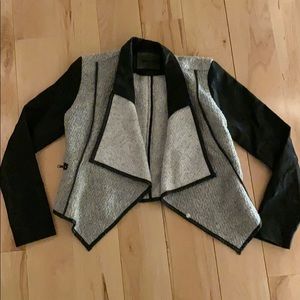 Cute Blank NYC faux leather and grey jacket